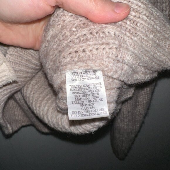 Z Supply Desmond Knit Brown Sweater Sz M - Picture 4 of 5